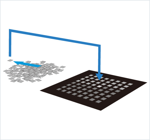 ［Image］Tray setter： 小尺寸单片用托盘排列机
